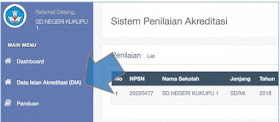  adalah badan evaluasi mandiri yang menetapkan kelayakan program dan satuan pendidikan jen SISPENA : Akreditasi Sekolah Pengajuan Online