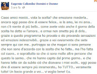 Eugenio Colombo su Facebook Eugenio Colombo e Francesca Del Taglia