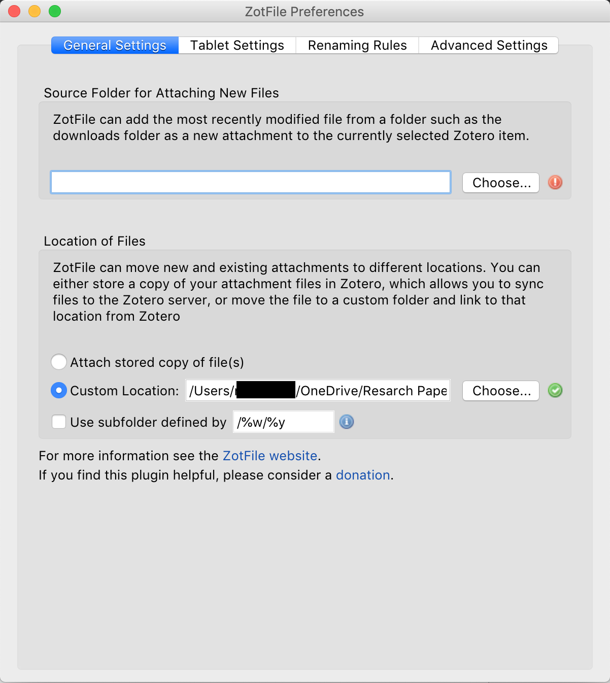 Configuring external storage of Zotero Bites of my Life