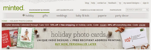Minted Photo Holiday Cards | Taste As You Go