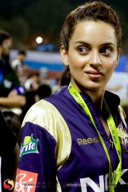 Kangana Ranaut Bollywood Celebrity Clothing in IPL 2014
