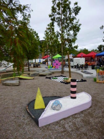 TURF Projects Putt Putt #2 Crazy Golf course at Platform Ruskin Square in Croydon