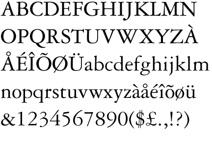 garamond typeface category garamond typeface category