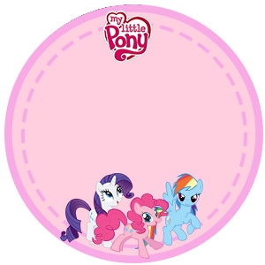 My Little Pony Free Printable Toppers, labels or stickers.