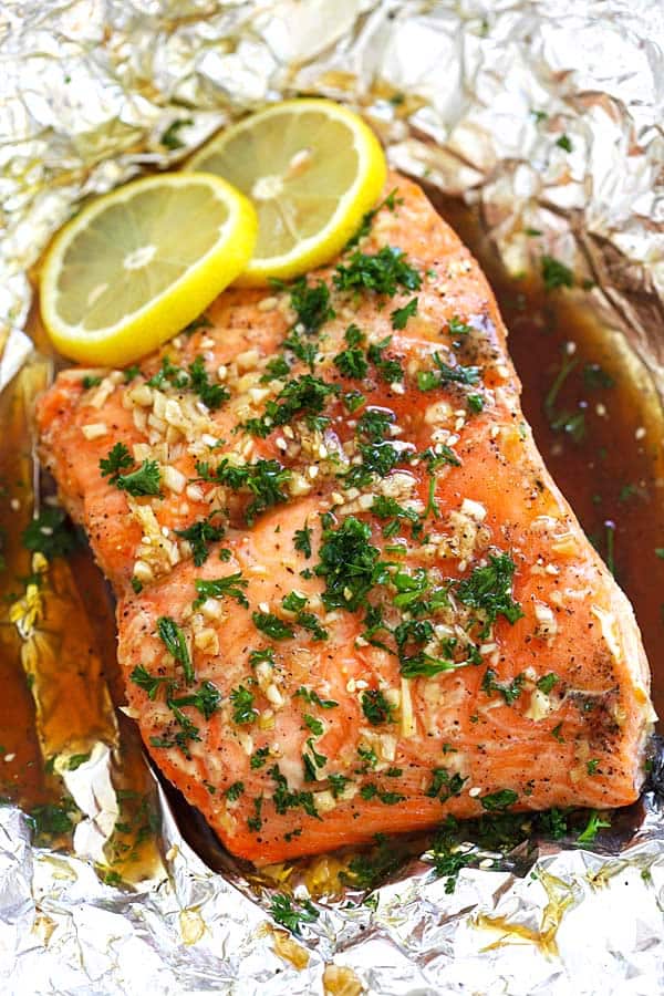 Soy Honey Butter Salmon ~ Cooking Recently
