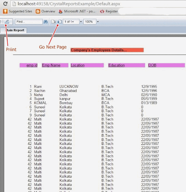 How to create Crystal Reports by using the CrystalReportViewer and