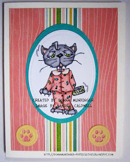 New Stampavie KITTY ON THE SWING Clear Stamps Girl Cat Kitty Swing Friends Happy