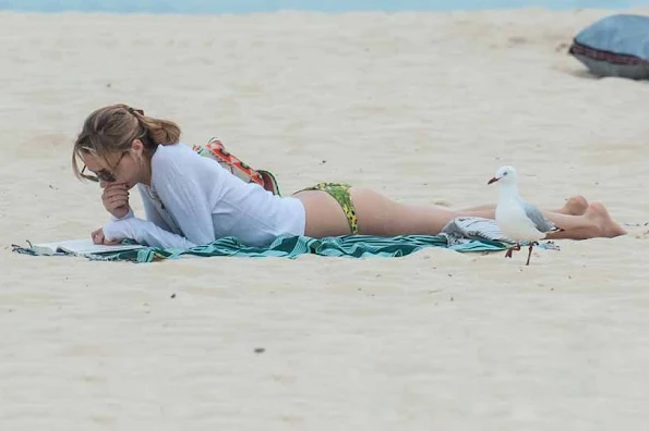 Pierre Casiraghi and Beatrice Borromeo at the Bondi beach in Sydney, Australia.