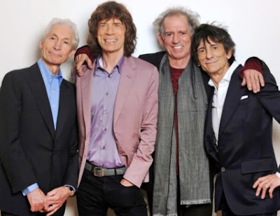 The Rolling Stones Foto de The Rolling Stones sonriendo