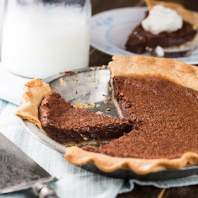 Chocolate Chess Pie recipe from Served Up With Love