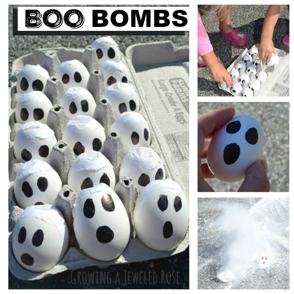 Smoking BOO Bombs- a super fun Halloween activity for kids. These are easy to make and cost next to nothing, always a bonus.