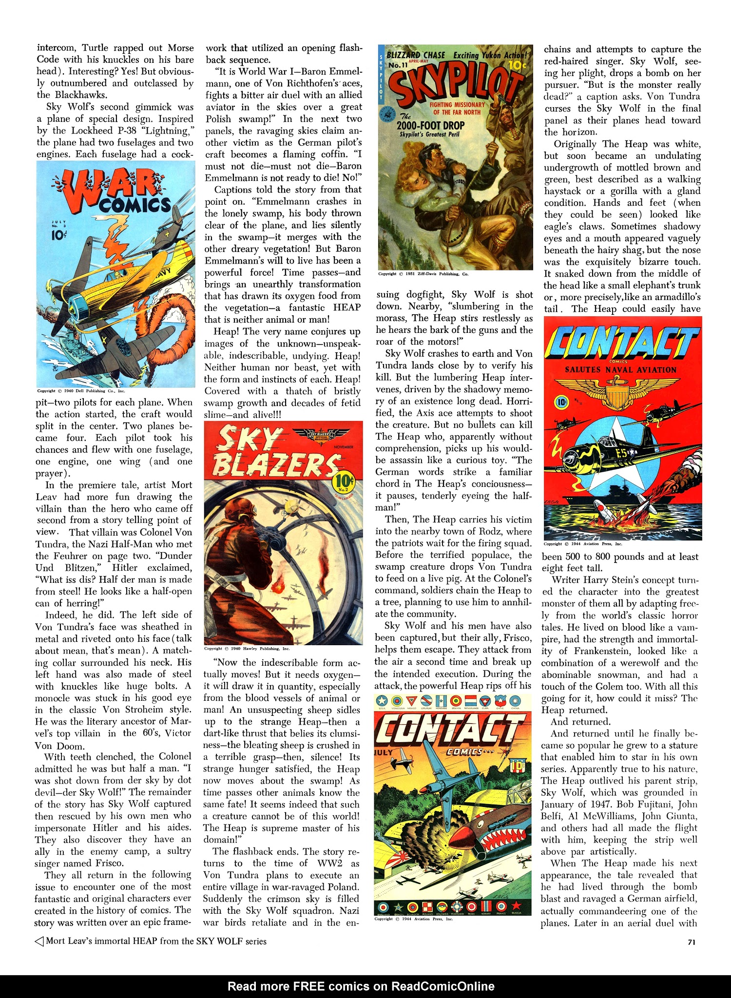 Read online The Steranko History of Comics comic -  Issue # TPB 2 - 70
