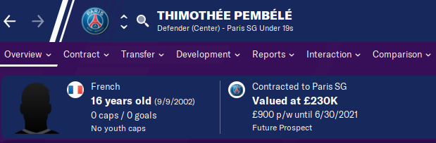 FM20 Wonderkid Analysis - Thimothee Pembele FM20 Wonderkid Analysis - Thimothee Pembele