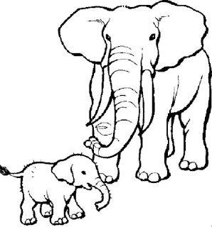 Mewarnai Gambar Anak Tk Belajar Binatang Gajah