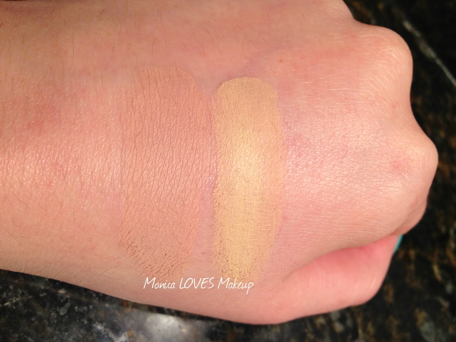 Monica LOVES Makeup MAC "Painterly" Paint Pot VS. MAC "Soft Ochre