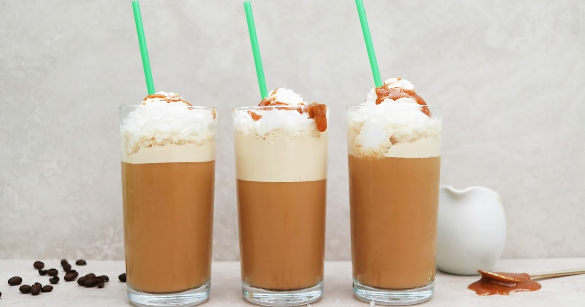 Vegan Starbucks salted caramel frappuccino recipe The Little Blog Of