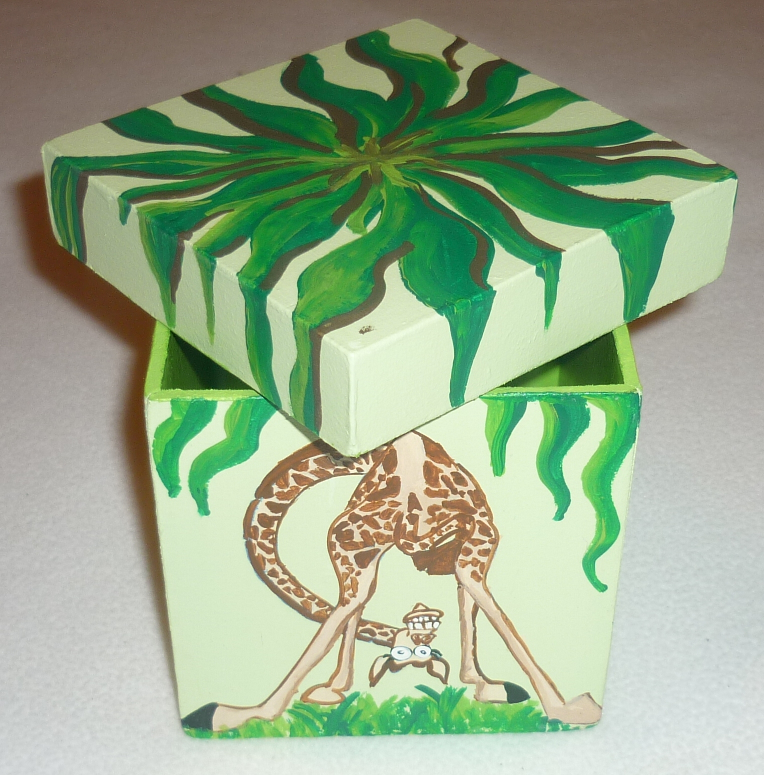 MinimandySign Caja Cubo Dise o Melman De Madagascar 