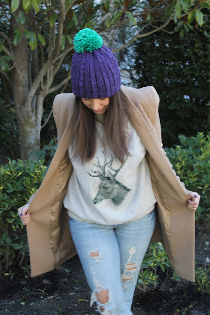 DIY como hacer gorro de lana con pompon