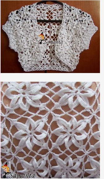free knitting pattern: free new crochet bolero models