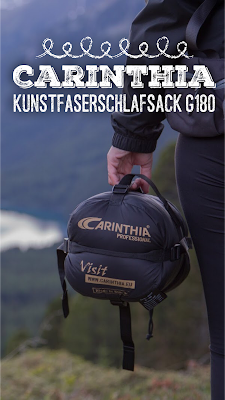 Gear of the Week #GOTW KW 24 | Carinthia Kunstfaserschlafsack G180 | Leichter Alpin-Schlafsack mit perfektem Wärme-Gewichts-Verhältnis