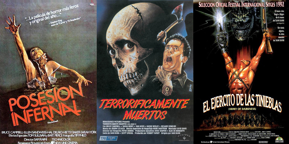 The Evil Dead: Posesión Infernal (I), Terrorificamente Muertos (II), El  ejército de las Tinieblas (III)
