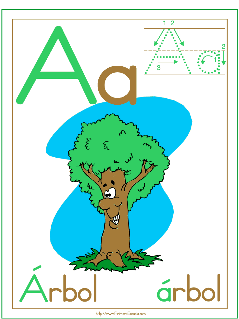 La letra A a La Eduteca