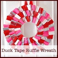 duck tape valentine wreath