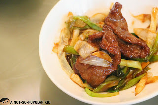  Pan-fried Sliced Beef with Scallions