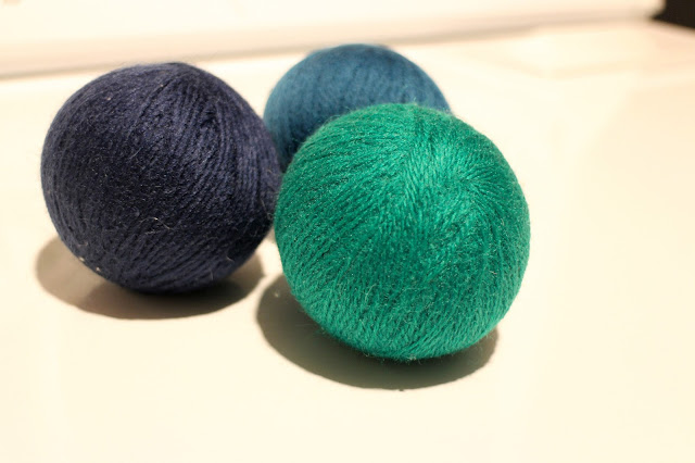The Impatient Gardner -- felted wool dryer balls
