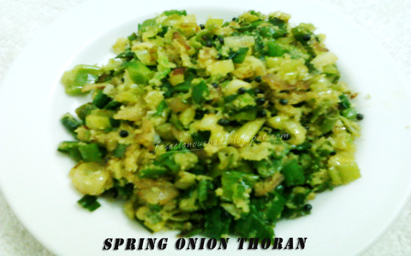 GOOD FOOD ENDS WITH GOOD TALK Spring Onion Thoran