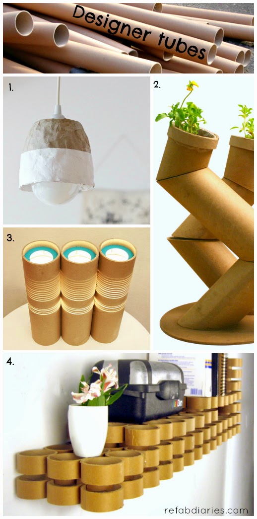 Upcycle: Classy cardboard tubes
