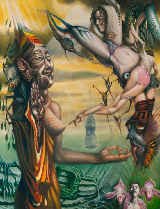 As surreais e psicodélicas pinturas de Cody Seekins Cody Seekins arte pinturas surreais psicodélicas cores oníricas