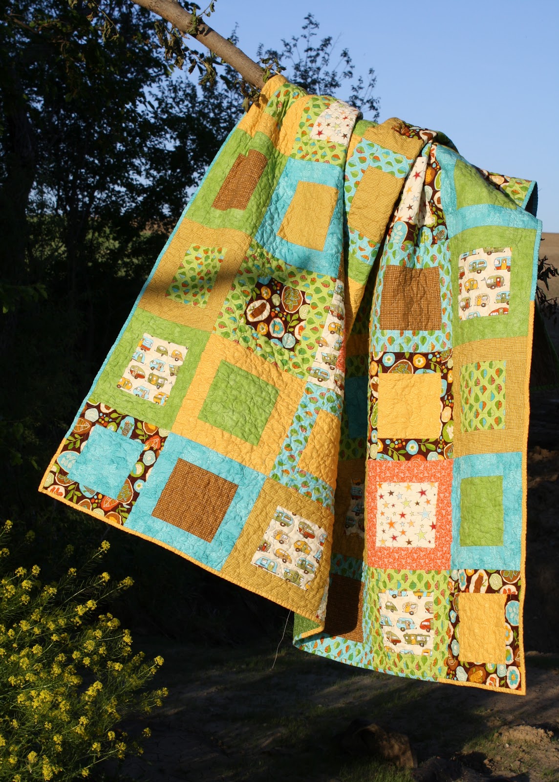 Holly and Olive Camping Quilt