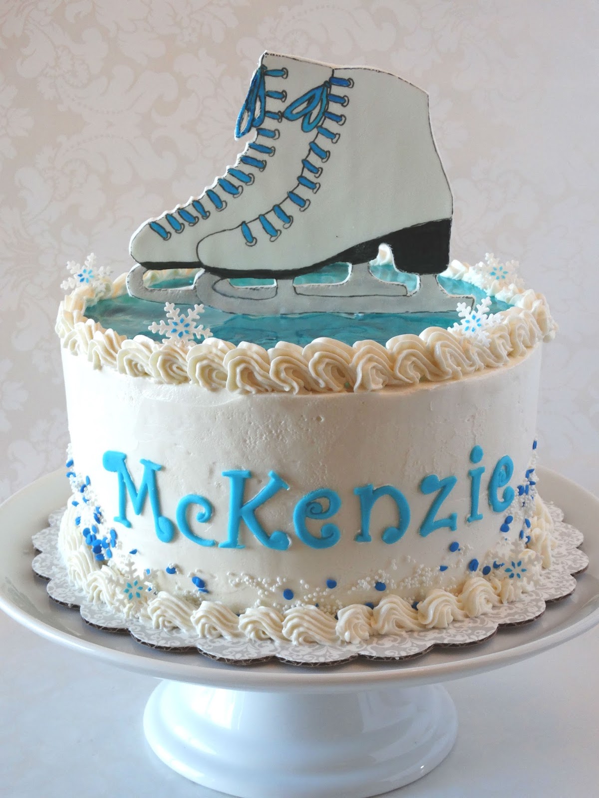 Sweets to the Sweet Ice Skating Cake