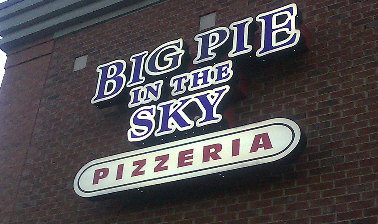 The HappiTraveler Big Pie in the Sky Pizzeria Kennesaw,