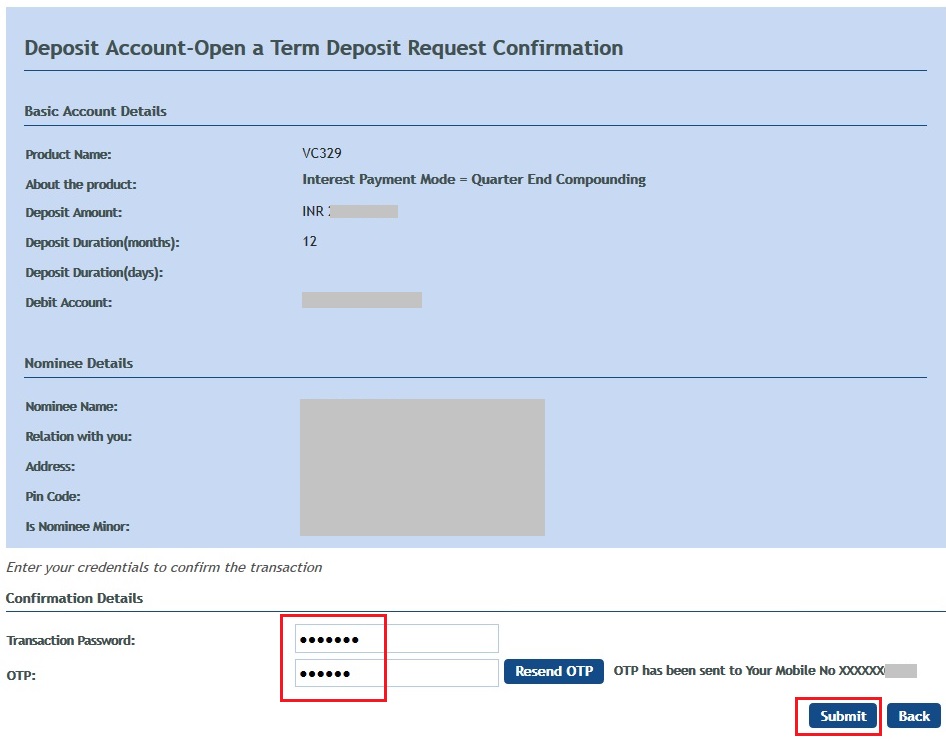 How To Open Online Term Deposit In Vijaya Bank Through Net Banking