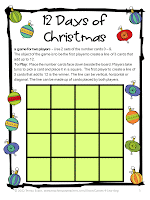 Fun Games 4 Learning: Christmas Math Freebies