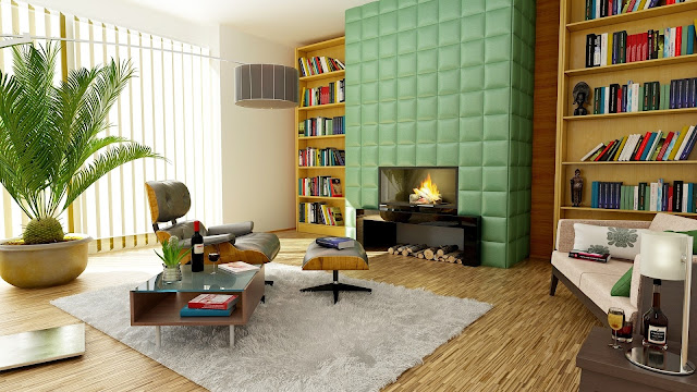 Bookcase Apartment Modern Study Room HD Wallpaper Bookcase Apartment Modern Study Room HD Wallpaper
