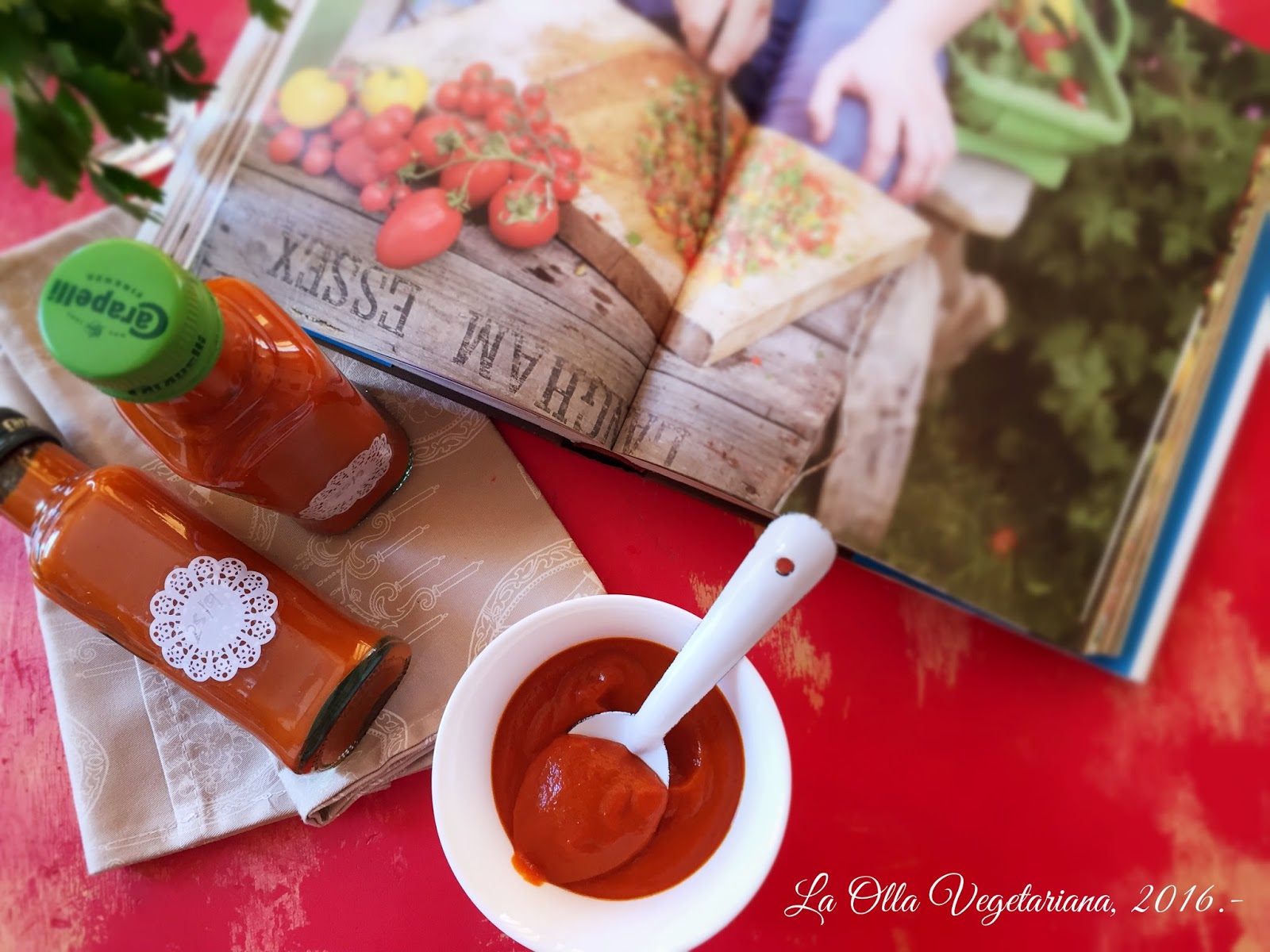La Olla Vegetariana Salsa de ketchup casero al estilo de Jamie Oliver