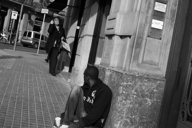 Begging in Barcelona