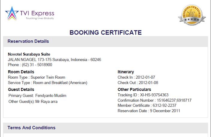 Contoh Surat Balasan Reservation Hotel Dalam Bahasa