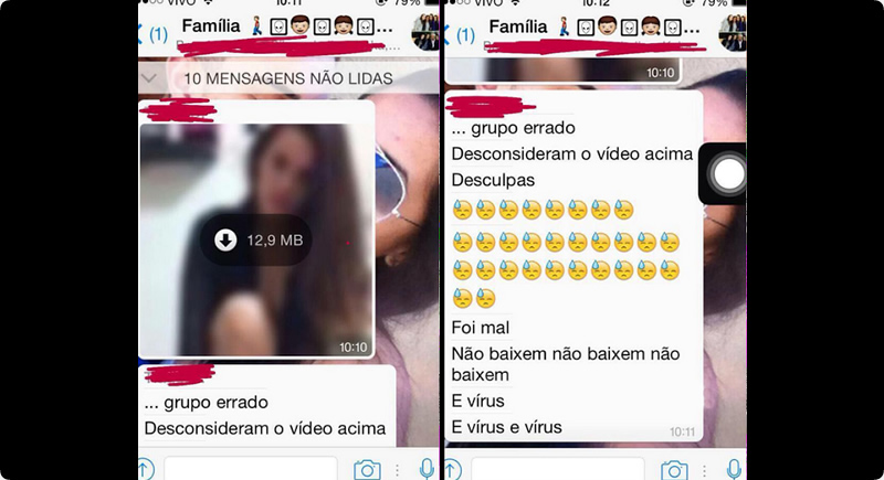 Jovem vaza vídeo se masturbando em grupo do Whatsapp