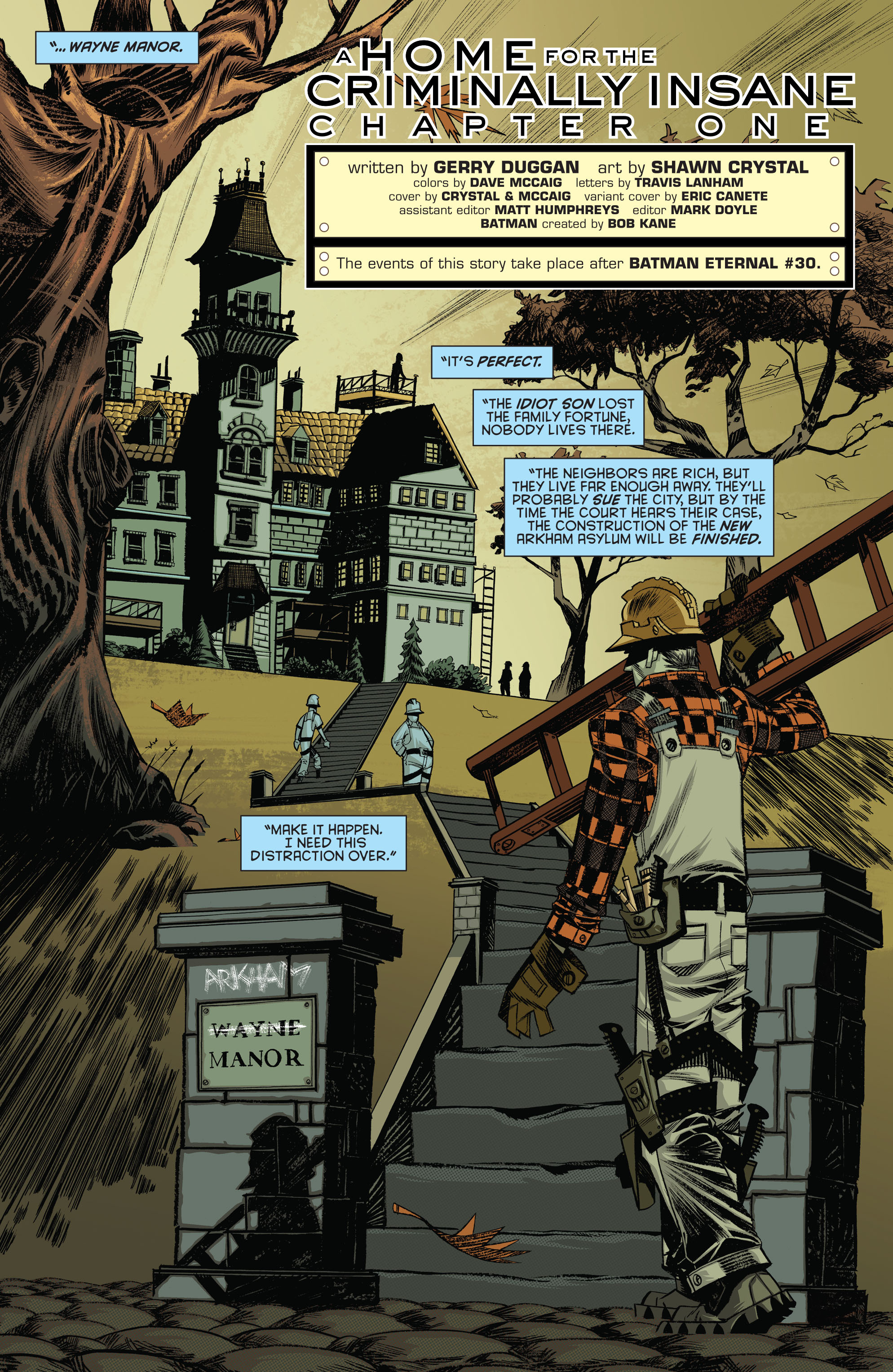 Read online Arkham Manor comic -  Issue #1 - 5