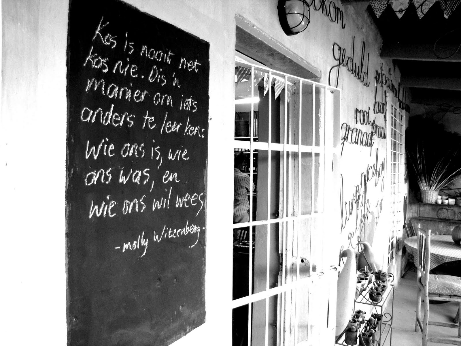 High Tops and a Harris Tweed Farm Stall, Western Cape, South Africa