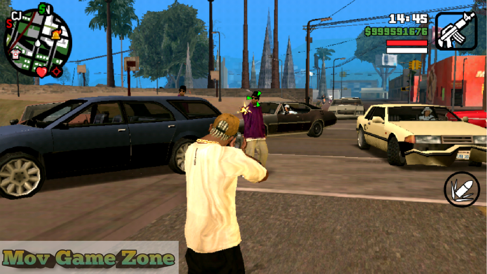 Grand Theft Auto San Andreas v2.00 APK & DATA + GTA SA Cheats Android G...