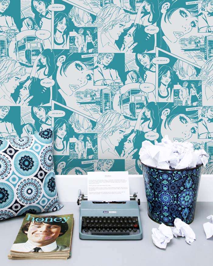 Romantic Comic Strip Walls Poppytalk