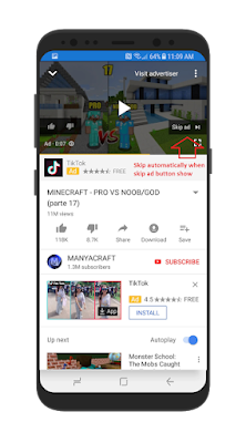 ازالة الاعلانات من اليوتيوب للأندرويد, تطبيق Skip Ads للأندرويد, ازالة الاعلانات المزعجة من اليوتيوب, تطبيق Skip Ads مدفوع للأندرويد, كيفية ازالة الاعلانات الاباحية من اليوتيوب, كيف الغي الاشهار للأندرويد
