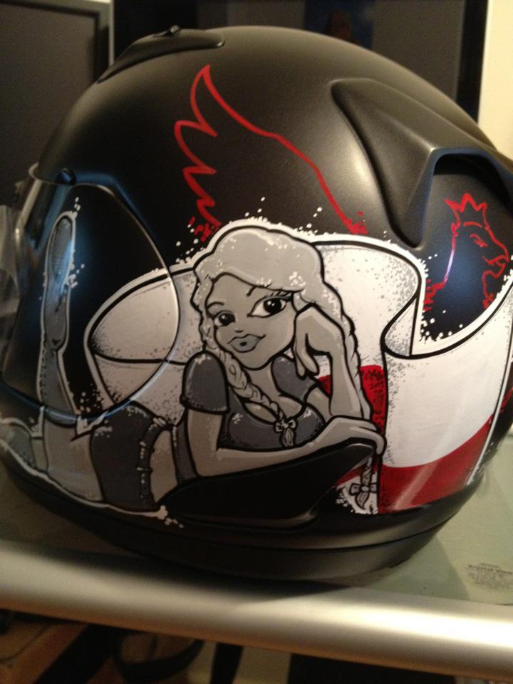 Diana Leto: Custom Motorcycle Helmet Paint Job!