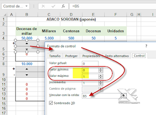 Ábaco Soroban en Excel
