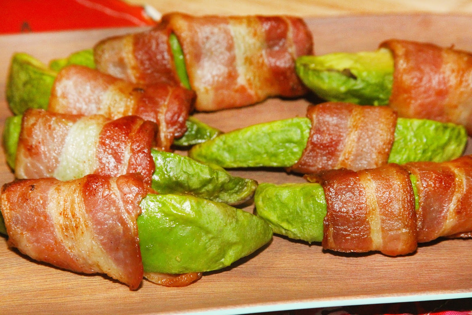 For the Love of Food Bacon Wrapped Avocado Wedges